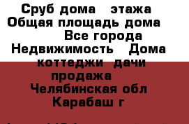 Сруб дома 2 этажа › Общая площадь дома ­ 200 - Все города Недвижимость » Дома, коттеджи, дачи продажа   . Челябинская обл.,Карабаш г.